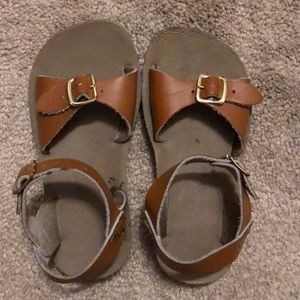 Girls Saltwater Sandals size 10